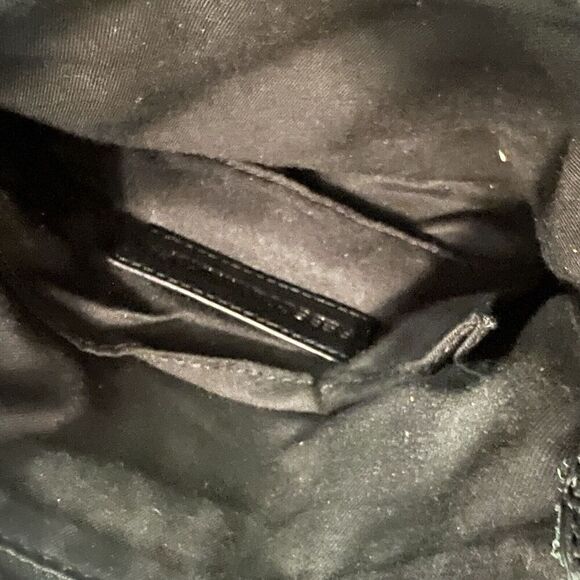 Rebecca Minkoff Three Zip Rocker Crossbody Bag Black Gold - Picture 6 of 7